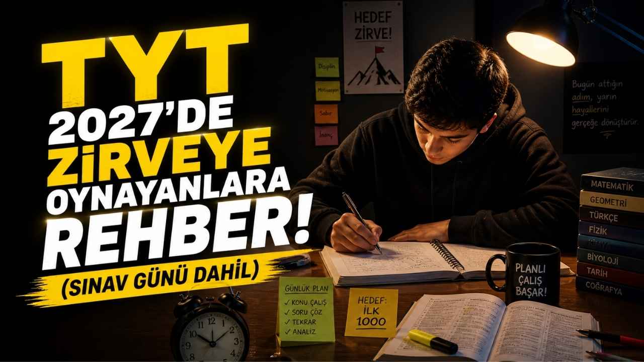 TYT 2027’de zirveye oynayanlara rehber! (Sınav günü dahil)