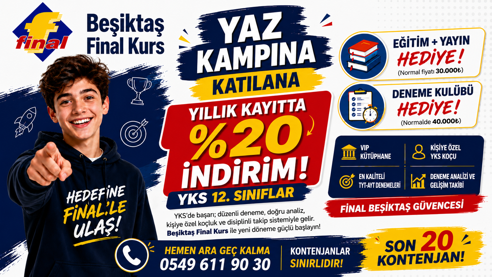 Beşiktaş YKS Kursu 2026-2027: 12. Sınıflar İçin Doğru Sistem