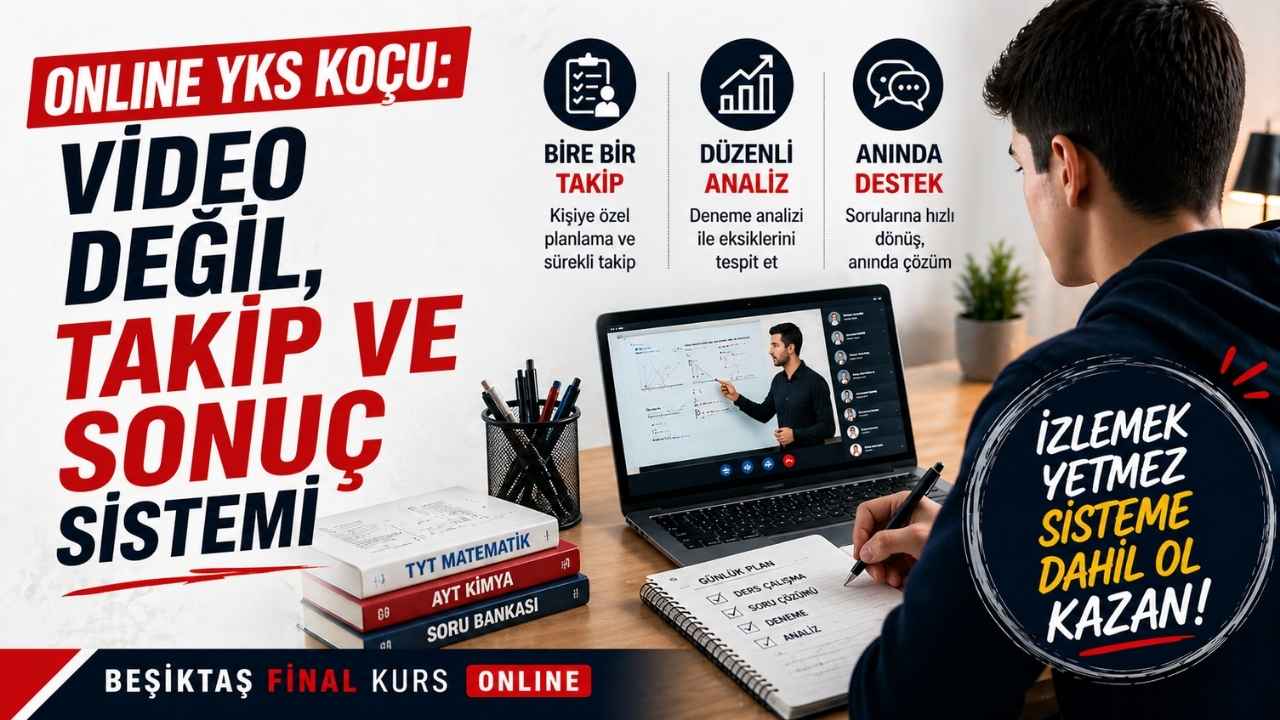Online YKS Koçu: Video İzleme Değil, Sonuç Sistemi!